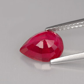 Ruby Gemstone in 8.9 x 6.9 mm Size for Sale, Ruby Stone in Pink Red Color