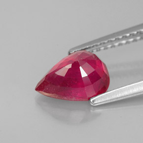 Ruby Gemstone in 8 x 6 mm (calibrated) Size for Sale, Ruby Stone in Pink Red Color
