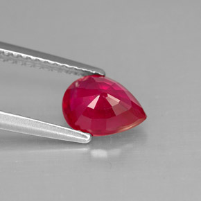 Ruby Gemstone in 8 x 6 mm (calibrated) Size for Sale, Ruby Stone in Pink Red Color
