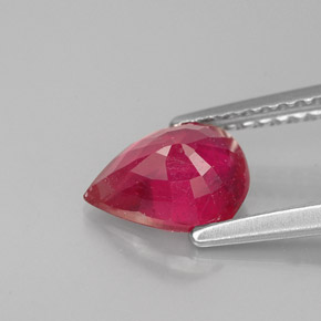 Ruby Gemstone in 8 x 6 mm (calibrated) Size for Sale, Ruby Stone in Pink Red Color