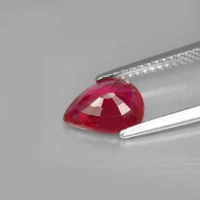 Ruby Gemstone in 8.9 x 6.9 mm Size for Sale, Ruby Stone in Pink Red Color