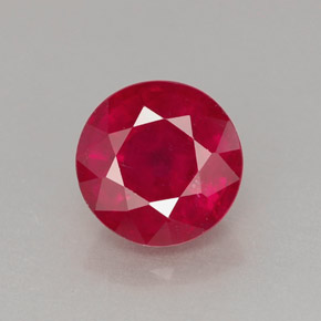 2.07 ct Red Ruby Gemstone, Ruby Gem in Round Facet Shape for Sale.