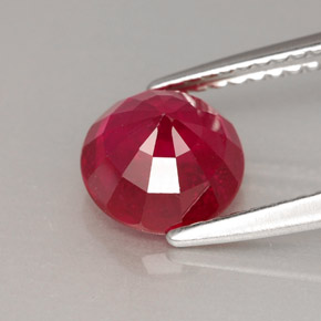 Ruby Gemstone in 7 mm (calibrated) Size for Sale, Ruby Stone in Red Color