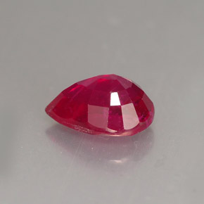 Ruby Gemstone in 8 x 6 mm (calibrated) Size for Sale, Ruby Stone in Pink Red Color