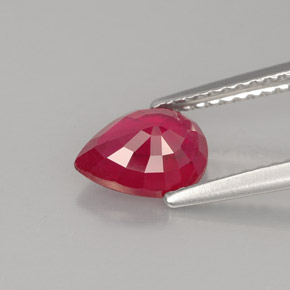 Ruby Gemstone in 8 x 6 mm (calibrated) Size for Sale, Ruby Stone in Pink Red Color
