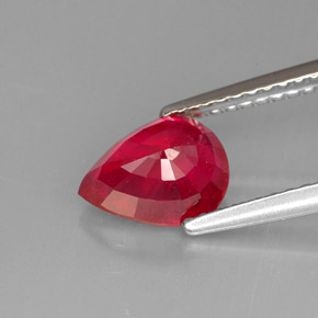 Ruby Gemstone in 8 x 6 mm (calibrated) Size for Sale, Ruby Stone in Pink Red Color