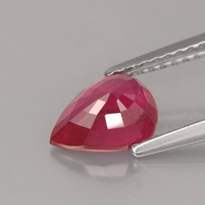 Ruby Gemstone in 8 x 6 mm (calibrated) Size for Sale, Ruby Stone in Pink Red Color