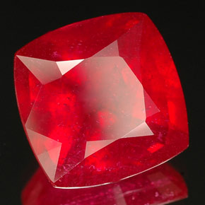 5.00 ct Red Ruby Stone, Natural Ruby in Cushion-Cut Shape for Sale
