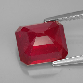 Ruby Gemstone in 9.4 x 8.4 mm Size for Sale, Ruby Stone in Red Color