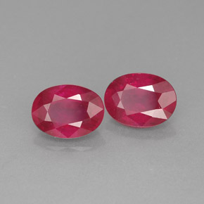 2.22 ct Red Ruby Stone, Natural Ruby in Oval Facet Shape for Sale