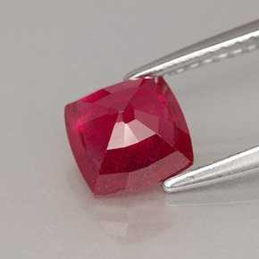 Ruby Gemstone in 6.5 x 6.5 mm Size for Sale, Ruby Stone in Red Color