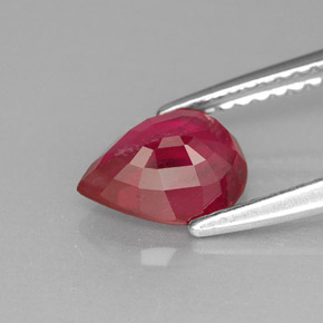 Ruby Gemstone in 8 x 6 mm (calibrated) Size for Sale, Ruby Stone in Pink Red Color