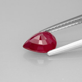 Ruby Gemstone in 8 x 6 mm (calibrated) Size for Sale, Ruby Stone in Pink Red Color