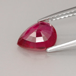 Ruby Gemstone in 8 x 6 mm (calibrated) Size for Sale, Ruby Stone in Red Color
