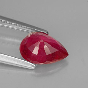 Ruby Gemstone in 8 x 6 mm (calibrated) Size for Sale, Ruby Stone in Pink Red Color