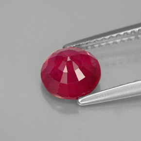 Ruby Gemstone in 6.5 mm (calibrated) Size for Sale, Ruby Stone in Red Color