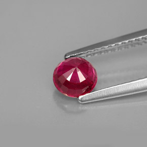 Ruby Gemstone in 5.3 mm Size for Sale, Ruby Stone in Red Color