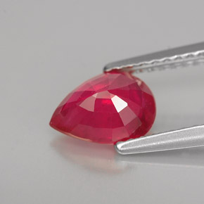 Ruby Gemstone in 8 x 6 mm (calibrated) Size for Sale, Ruby Stone in Pink Red Color