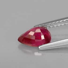 Ruby Gemstone in 7 x 5 mm (calibrated) Size for Sale, Ruby Stone in Pink Red Color
