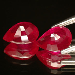 Ruby Gemstone in 7.1 x 5.3 mm Size for Sale, Ruby Stone in Pink Red Color