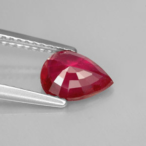 Ruby Gemstone in 8 x 6 mm (calibrated) Size for Sale, Ruby Stone in Pink Red Color