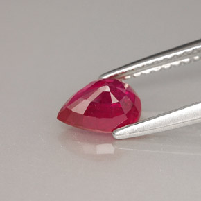Ruby Gemstone in 7.1 x 5.3 mm Size for Sale, Ruby Stone in Pink Red Color