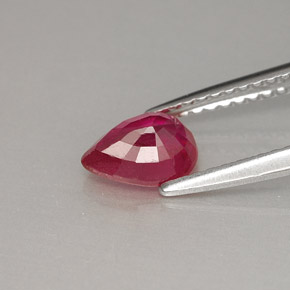 Ruby Gemstone in 7 x 5 mm (calibrated) Size for Sale, Ruby Stone in Pink Red Color