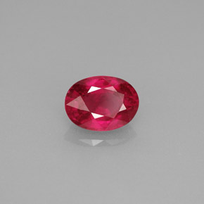 1.14 ct Red Ruby Stone, Natural Ruby in Oval Facet Shape for Sale