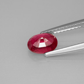 Ruby Gemstone in 7 x 5 mm (calibrated) Size for Sale, Ruby Stone in Pink Red Color