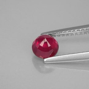 Ruby Gemstone in 5 mm (calibrated) Size for Sale, Ruby Stone in Red Color