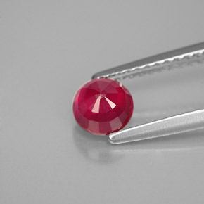 Ruby Gemstone in 5 mm (calibrated) Size for Sale, Ruby Stone in Pink Red Color