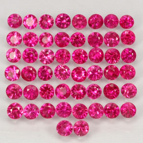 1.36 ct Red Ruby Gemstone, Ruby Gem in Diamond-Cut Shape for Sale.