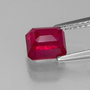 Ruby Gemstone in 6 x 5 mm Size for Sale, Ruby Stone in Pink Red Color