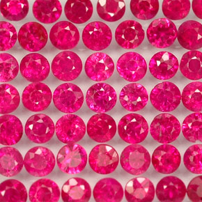 1.42 ct Red Ruby Stone, Natural Ruby in Diamond-Cut Shape for Sale