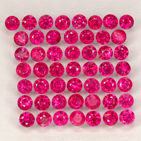 1.26 ct Red Ruby Gemstone, Ruby Gem in Diamond-Cut Shape for Sale.