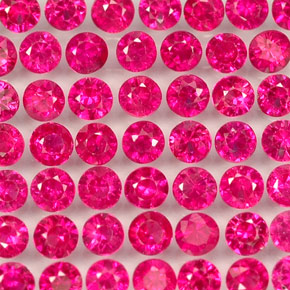 1.26 ct Red Ruby Stone, Natural Ruby in Diamond-Cut Shape for Sale