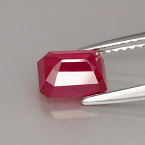 Ruby Gemstone in 6.9 x 5.3 mm Size for Sale, Ruby Stone in Pink Red Color
