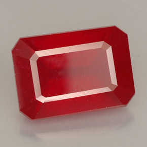 13.23 ct Red Ruby Stone, Natural Ruby in Octagon Facet Shape for Sale