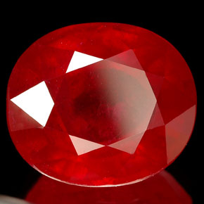 10.26 ct Red Ruby Stone, Natural Ruby in Oval Facet Shape for Sale