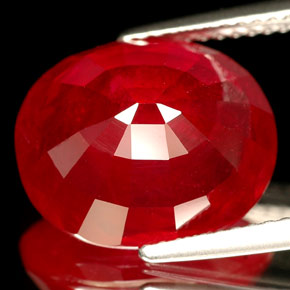 Ruby Gemstone in 14 x 12 mm (calibrated) Size for Sale, Ruby Stone in Red Color