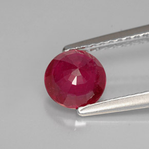Ruby Gemstone in 6 mm (calibrated) Size for Sale, Ruby Stone in Pink Red Color