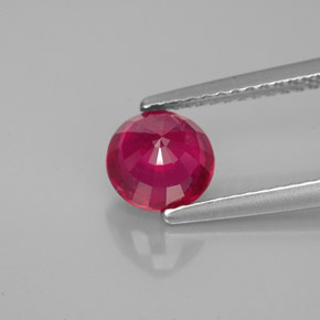 Ruby Gemstone in 6.5 mm (calibrated) Size for Sale, Ruby Stone in Pink Red Color