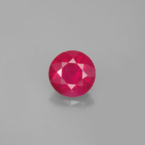 1.14 ct Red Ruby Gemstone, Ruby Gem in Round Facet Shape for Sale.