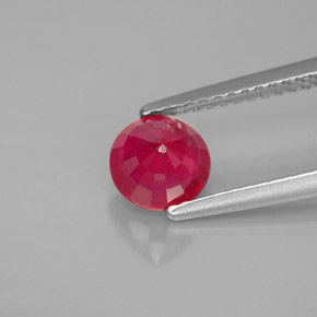 Ruby Gemstone in 6 mm (calibrated) Size for Sale, Ruby Stone in Pink Red Color