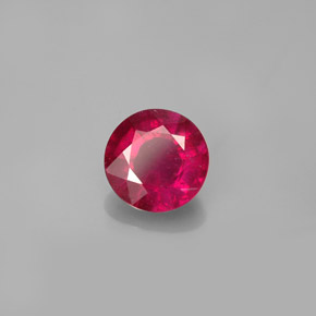1.50 ct Red Ruby Stone, Natural Ruby in Round Facet Shape for Sale