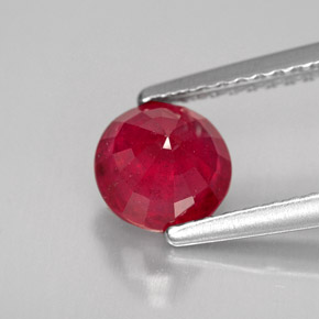 Ruby Gemstone in 6 mm (calibrated) Size for Sale, Ruby Stone in Pink Red Color