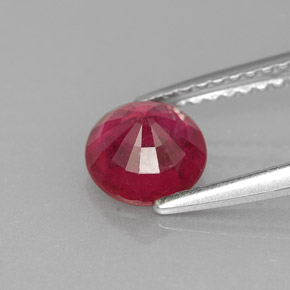 Ruby Gemstone in 6 mm (calibrated) Size for Sale, Ruby Stone in Pink Red Color