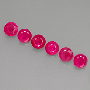 1.81 ct Pink Ruby Gemstone, Ruby Gem in Diamond-Cut Shape for Sale.