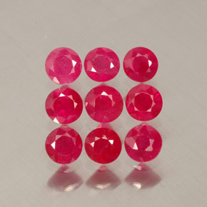 1.43 ct Red Ruby Gemstone, Ruby Gem in Diamond-Cut Shape for Sale.