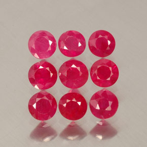 1.43 ct Red Ruby Stone, Natural Ruby in Diamond-Cut Shape for Sale